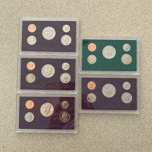 U.S. Mint Proof Sets - 1990 to 1994 - Lot of 5